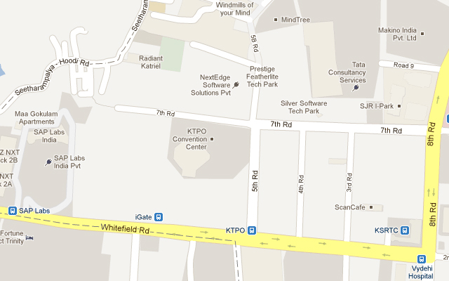 Map of KTPO area in Bangalore